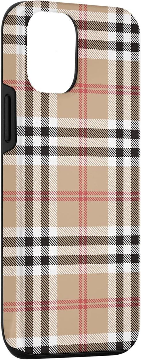 iPhone 12/12 Pro Checkered Plaid Flannel Gingham Pattern Case...
