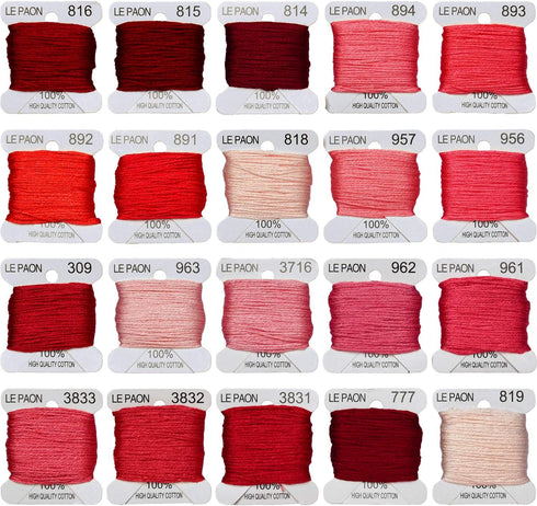 Premium Rainbow Color Embroidery Floss bobbins - Cross Stitch Threads - Friendship Bracelets Floss - Crafts Floss - 20 Bobbins Per Pack Embroidery...
