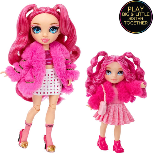 Rainbow High Littles – Magenta Monroe, Pink 5.5" Posable Small Doll with Purse, Magical Pet Kitty, Girls Toy Gift, Kids Ages 4-12 Years...