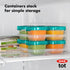 OXO Tot Baby Blocks Freezer Storage Containers Teal (4 Oz)...