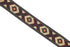11 Yard Spool 0.98 inches Wide Brown&Claret Red Geometric Jacquard Ribbon Sewing Trim Upholstery Fabric 25952 V3...