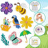 8 Pcs Summer Iron on Patches Colorful Flowers Bee Butterfly Sew on Embroidered Applique Repair Patch Seasonal DIY Crafts Accessories Festive Gifts...