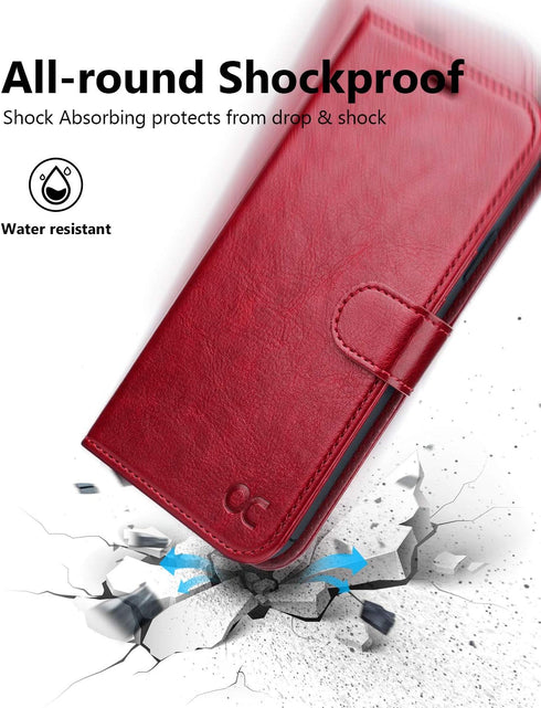 OCASE Compatible with iPhone 11 Wallet Case with Card Holder, PU Leather Flip Case with Kickstand and Magnetic Closure, TPU Shockproof Interior Pr...