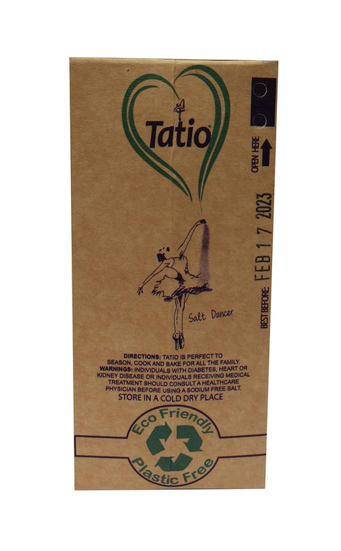 Tatio Salt 100% Natural, Sodium Free, Salt Substitute. Eco-Friendly Salt Shaker: 3.52 OZ -100gr...