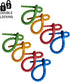 Multi Purpose Silicone Zip Ties - 20 pcs - 6 inch Cable Ties - Double Lock Twist Ties in Multi Color (Red, Blue, Green, Orange) - Extra Hold Reusa...