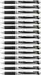 Pentel EnerGel RTX Deluxe Retractable Liquid Gel Pen, Medium Line, 0.7mm Metal Tip, Black Ink, Silver Barrel (Bulk Lot of 15) (BL77-A)...