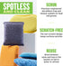 E-Cloth 2-Pack Non-Scratch Scrubbing Pads, Microfiber Scrubber and Dish Sponge, Ideal for a Streak-Free Clean Grill, Cast Iron and Dishes, Washabl...