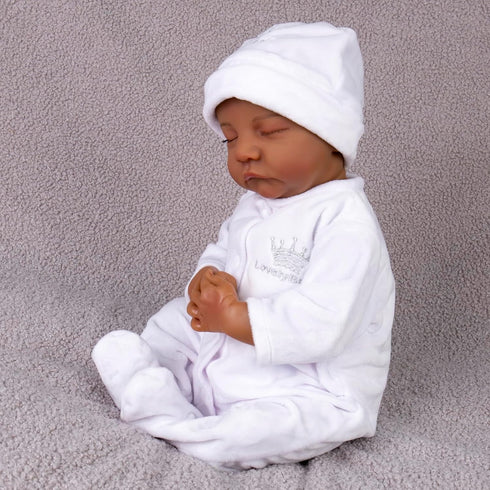 Aori Reborn Baby Dolls Clothes 20 inch Outfit White Onesie for 17-20 Inch Reborn Doll Newborn Dolls...