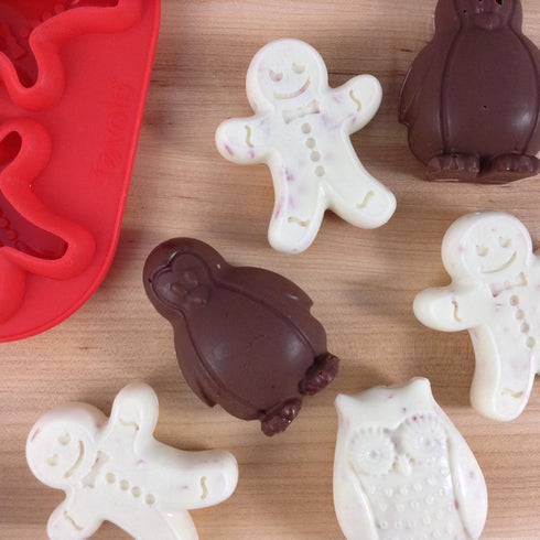 Tovolo Novelty Penguin Ice Cube Mold Trays, Flexible Silicone, Dishwasher Safe...