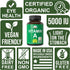 Certified Organic Vitamin A 5000 IU Supplement Capsules High Potency Vitamins. for Adults, Men, Women, Kids. Made with Organic Carrot Juice. Great...