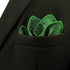 SHLAX&WING New Checkered Green Mens Pocket Square Handkerchief Designer Silk...