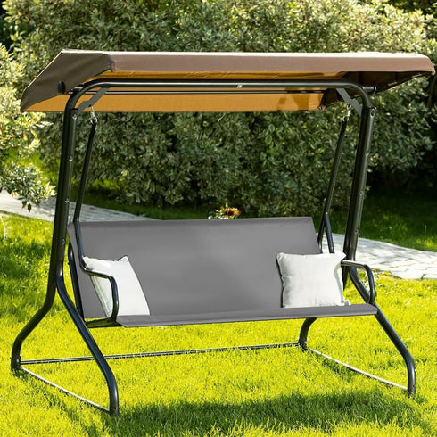 Porch Patio Swing Seat Cover Replacement,600D Thickened Oxford Waterproof Swing Replacement,Cushion Protection,Outdoors Covers Seater for Bench,Se...