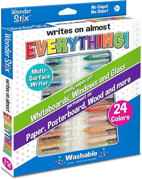 Wonder Stix Pastel Colors Dustless Chalk Crayon 24 pack...