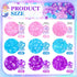 Kigeli 1350 Pcs Crystal Beads for Jewelry Making Mermaid Beads Craft Bulk Color Faceted Glass Gemstone Clear Beads Girls Jewelry Making Kit for Ne...