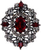 EVER FAITH Women's Oval w/Marquise Crystal Elegant Vintage Banquet Hollow Filigree Brooch...