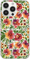 Blingy's for iPhone 13 Pro Case (6.1 inch), Cute Flower Style Pretty Artistic Floral Design Transparent Soft TPU Protective Clear Case (Fiery Flow...