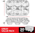 Stock Your Home (20-Count Disposable Muffin Tins 6-Cup, Standard Size Foil Muffin Pans, Aluminum Cupcake Tin for Baking, To-Go Trays for Bake Sale...