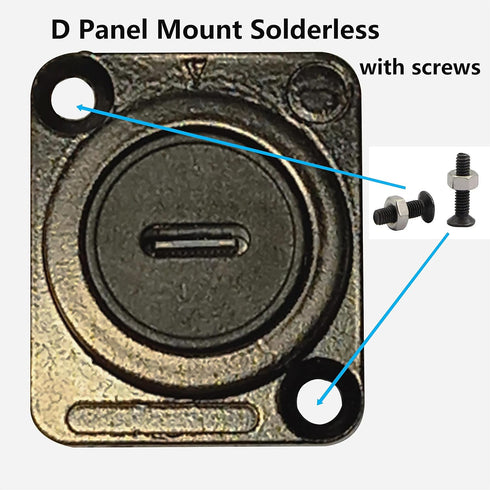 D Type Panel Mount Adapter Coupler USB Type C 3.1 Female to Female Panel Fixed Pass Through Module Extension Converter Data Transmission for Audio...