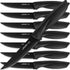 Home Hero Steak Knives, High-Carbon Stainless Steel Knife Set, Ergonomic Handles Serrated Steak Knives (8 Pcs - Black)...