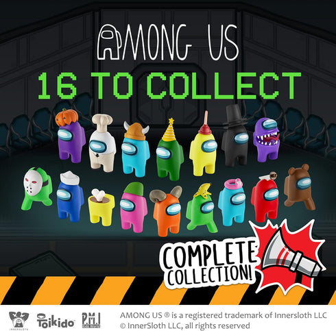 P.M.I. Crewmate Figures | 5 Toys Out of 16 Collectibles in 1 Pack | Merch Incl. The Peeled and The Clogged | 1 Hidden Impostor | Mini Toys with 3 ...