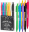 Loddie Doddie Vivid Gel Pens for Journaling and Note Taking 8 Pack, 0.7 mm Medium Point Smooth Writing Retractable Pens, No Bleed, Smear Smudge...