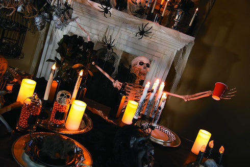Fun Express Small Skulls for Halloween - Set of 3 - Use for Shrunken Heads and Scary Home Decor...