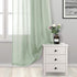 DWCN Bean Green Sheer Curtains Semi Transparent Voile Rod Pocket Curtains for Bedroom and Living Room, 52 x 45 inches Long, Set of 2 Panels...