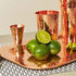 Sertodo Copper Double Sided Jigger, 1 oz and 2 oz Measured Shots, Hand Hammered 100% Pure Copper, Single...