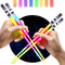 LIGHTSABER CHOPSTICKS LIGHT UP STAR WARS LED Glowing Light Saber Chop Sticks REUSABLE Sushi Lightup Sabers Bright LEDs - 8 Color Modes - 2 Pairs...