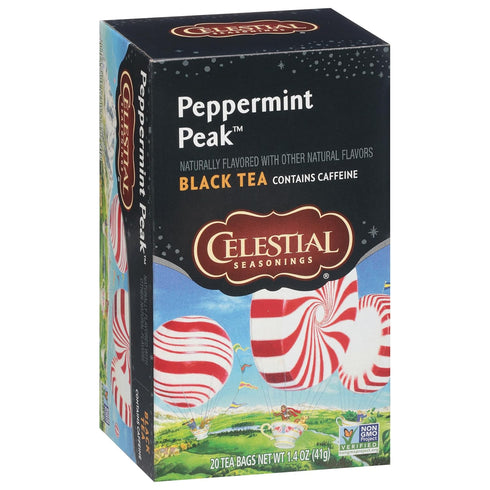 Celestial Seasonings Peppermint Peak Black Tea, 20 Tea Bags...