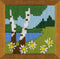 Riolis Forest Lake Stamped Cross Stitch Kit-2.25x2.25" 13 Count......