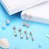 JOERICA Nipple Rings Belly Button Rings for Women 14G Stainless Steel Nipplerings Belly Navel Piercing Jewelry...