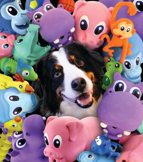 PetSport Naturflex Tiny Tots Small Chicken Latex Dog Chew Toy | All-Natural Soft, Squeaky, Non-Toxic Rubber Chew Toy | Safe for Indoor Play | 6"...