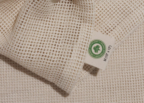 Cotton Mesh Lingerie Laundry Bags - 3 Pack Large Lingerie Bags for Washing Machine – Easy Drawstring Closure, Microplastic-free and Sustainable La...