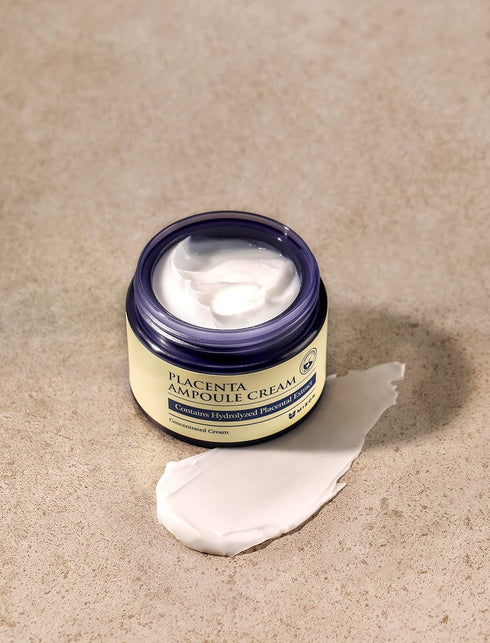 MIZON Placenta Ampoule Cream, Free of Parabens Highly Concentrated, Skin Renewal, Skincare, healthy skin, wrinkle care (1.69 fl oz)...