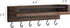 Mkono Key Holder for Wall 9.5" x 3.5" x 2.5" Small Rustic Wood Key Rack with 6 Hooks Decorative Display Keys Hanger Organizer for Entryway Living ...