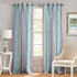 ACHIM Spectrum Rod Pocket Panel Window Curtain - 50 Inch Width, 63 Inch –Length Lilac/Turquoise, Semi-Sheer & Machine Washable Soft Polyester Drap...