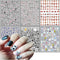 Cute Cow Nail Art Stickers, Cartoon Cow Nail Decals 3D Self-Adhesive Nail Sticker Design Holographic Cattle Nail Art Decal Decoration for Women Gi...