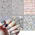 Cute Cow Nail Art Stickers, Cartoon Cow Nail Decals 3D Self-Adhesive Nail Sticker Design Holographic Cattle Nail Art Decal Decoration for Women Gi...