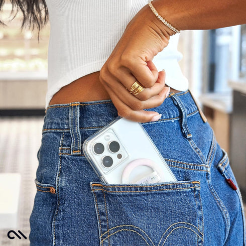 Case-Mate Soap Bubble Magnetic Phone Grip MagSafe Loop Grip | Detachable Phone Grip Phone Holder for Hand | Thin Collapsible Soft MagSafe Phone Gr...
