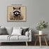 Posterizer 1 pcs- Portrait of a raccoon with clothes on-Art for Animal Lovers-Floral Botanical Art- Gift for Men Women Entrepreneur Teens-Living R...