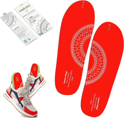 Silicone Self-Adhesive Insoles Sticker for Universal Sneakers 0.5MM Relieve Plantar Fasciitis Keep Shoes Dry and Comfortable,Anti Odor,Resistant(S...