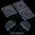 H&W 6PCS 5mm Fuse Beads Boards, Large Clear Pegboards Kits, with Gift 4 Lroning Paper (WA3-Z6)...