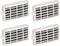 Nispira Refrigerator Air Filter Replacement Compatible with Whirlpool W10311524 AIR1, 4 Filters