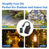 BN-LINK Outdoor Remote Control Outlet Plug Black,Indoor Wireless Outlet Switch Weatherproof Heavy Duty 15A 3-Prong Outlet 6-inch Cord 100Ft Range ...