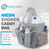 Handy Laundry Mesh Shower Caddy Bag - Collapsible, Portable Bathroom Organizer for Travel, Gym, and Dorm Use - Easily Carry & Organize College Dor...