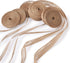 Pandahall 6 Rolls Natural Burlap Fabric Ribbon 10m/roll Jute Linen Ribbon Rolls 3/8, 1-1/4, 7/8 inch for Party Decoration DIY Crafts Making (Tan)...
