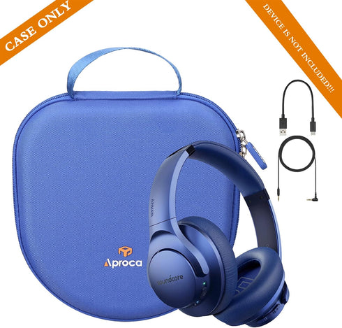 Aproca Blue Hard Storage Travel Case, Fit for Soundcore Anker Life Q20 Hybrid Active Noise Cancelling Headphones...