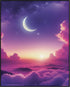 Posterizer 1 pcs-Gradient Pink and Purple Sky Aesthetic Print-Abstract & Modern Art-Landscape & Nature Art-Gifts for Women-Living Room Bedroom Dec...