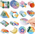 ZOiiWA 96 Pcs Breath Calm Anxiety Sensory Stickers Reusable Mindfulness Sticker Fidget Silent Adhesive Sensory Strips for School Office Classroom ...